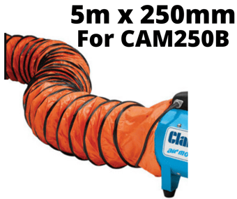 picture of Clarke International - PVC Ducting For The CAM250B Ventilator - 5M length x 250mm dia. - [CK-CAM250B-PVC] - (HP)