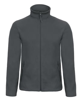 Picture of B&C Men's Micro Anti-Pill Fleece Full Zip - Dark Grey - BT-FUI50-DARK-GREY - (DISC-R)