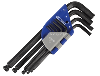 Picture of Expert Ball End Hexagon Key Long Arm Set of 9 - Metric 1.5-10mm - [TB-BRIE113976B]