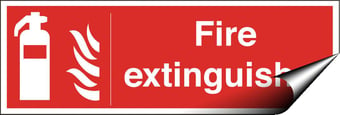 picture of Fire Extinguisher Sign - 300 X 100Hmm - Self Adhesive Vinyl - [AS-FI0-SAV]