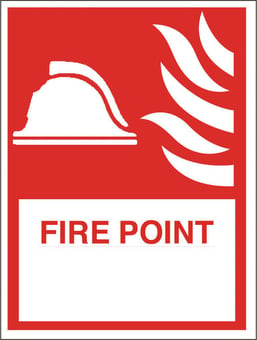 Picture of Fire Point Sign - 200 X 300Hmm - Rigid Plastic - [AS-FI13-RP]