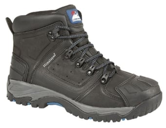 Picture of Himalayan - Black Waterproof S3 Ankle Safety Boot - Heavy Duty Scuff Cap and Rubber Sole - BR-5206