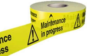 Picture of Barrier Tapes - Maintenance In Progress- 75mm x 250m - [AS-WBT2]