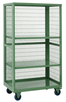 Picture of QMP Boxwell Trolley Without Doors - Green - Steel - 1355H x 900W x 600D - [QM-XW139060MGXX] - (LP)