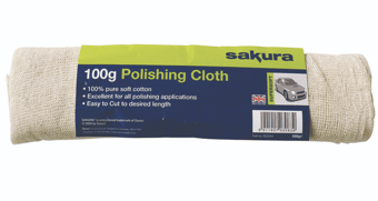 picture of Sakura 100% Pure Soft Cotton 100g Polishing Cloth - [SAX-SS3314]