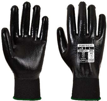 picture of Portwest A315 All-Flex Grip Black Gloves - Pair - PW-A315