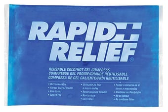 picture of Rapid Relief Reusable Hot/Cold Gel Compress With Contour Gel 4" x 6" - [BE-RA12246]