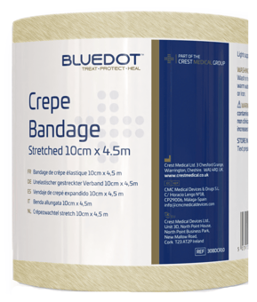 picture of Blue Dot Crepe Bandage 10cm x 4.5m - Pack of 10 - [CM-30BDCR10]