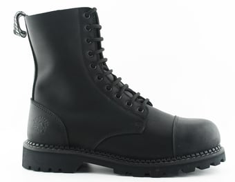 picture of Grinders S1P - Hunter Black Oily Full Grain Leather Safety Boots - EN20345 S1P - Pair - GR-HUN-BLK - (LP)