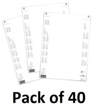 picture of Insert Sheets for Logistic Pockets - 297 x 74 mm - White - Pack of 40 - [DL-103102]