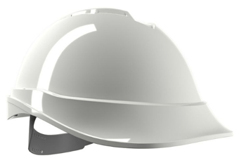 picture of MSA V-Gard 200 Safety Helmet Non-Vented White - Push-Key PVC - [MS-GV711-0000000-000]