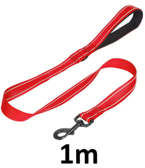 picture of Proudpet Dog Lead - 1m Red - [TKB-DGL-AA-1M-RED]