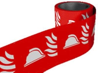 picture of Fire Labels On a Roll - Fire Point - Self Adhesive Vinyl - 100mm x 100Hmm - [AS-FDR8]
