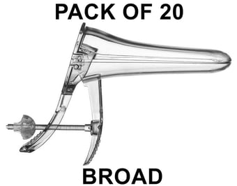 picture of Ultraspec Screening Vaginal Speculum - Broad - Clinically Clean - 20 Pack - [VC-9138]