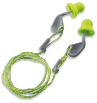picture of Uvex Xact-Fit Disposable Corded Earplugs 26 dB Lime - [TU-2124001]