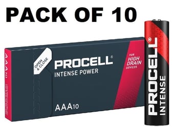 picture of Procell - Intense Power AAA 1.5V Batteries - Pack of 10 - [BRH-AAAINTB10]