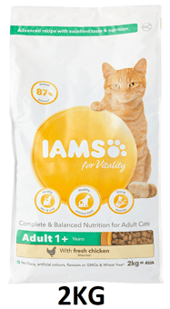 picture of Iams For Vitality Adult Dry Cat Food Chicken 2kg - [CMW-IVCAC1]