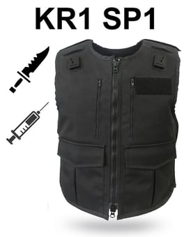 picture of Community Support Body Armour CS103 - Home Office KR1 SP1 - Stab and Spike Protection - Black - VE-CS103-KR1SP1-BK