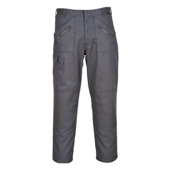 Picture of Portwest Superior Grey Comfort Action Trousers - Regular Leg 31 Inch - 245g - PW-S887GRR - (DISC-R)