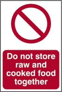 picture of Spectrum Do Not Store Raw And Cooked Foods Together – PVC 200 x 300mm - SCXO-CI-0