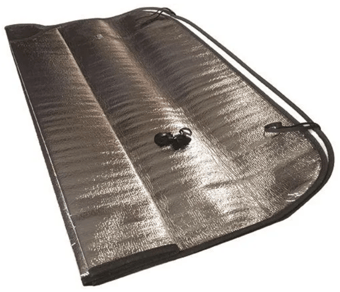 picture of Streetwize Folding Aluminium Sunshade - 130cm x 60cm - [STW-SWFA]