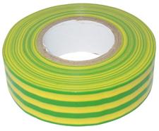 Picture of Yellow / Green PVC Insulating Tape - 19mm x 20 meters - Sold Per Roll - [EM-YELLOW-GREEN]