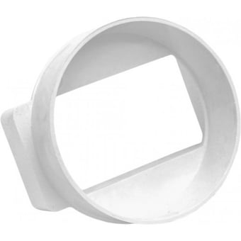 picture of 100mm Round to Rectangle Male Adaptor - CTRN-CI-PA368P