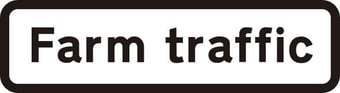picture of Spectrum 692 x 188mm Dibond ‘Farm Traffic’ Road Sign - Without Channel – [SCXO-CI-14056-1]