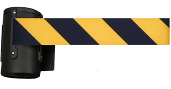 picture of Way4Now - Wall Mounted Retractable 5m Belt Barrier - Yellow-Black - [SHU-DP-WM-Y]