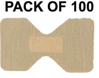 picture of Butterfly Fingertip Fabric Elasticated Plaster - Hypoallergenic - Box of 100 - [SA-D8008]