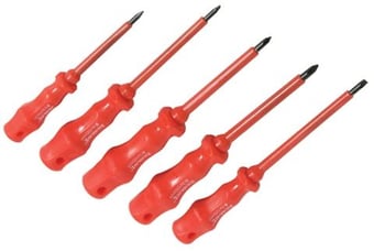 picture of Silverline Insulated Screwdriver Set 5pcs - [SI-598497] - (DISC-R)