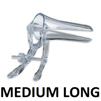 picture of PELIspec Vaginal Specula with Lock Clear Medium Long x 25 - [ML-400107] - (LP)