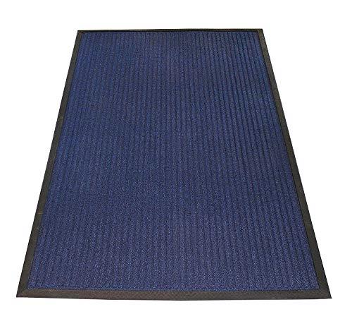 picture of Poly-Rib Premium Entrance Mat - Blue/Black - 900 x 1500 - [WWM-40130-09015008-BLBK]