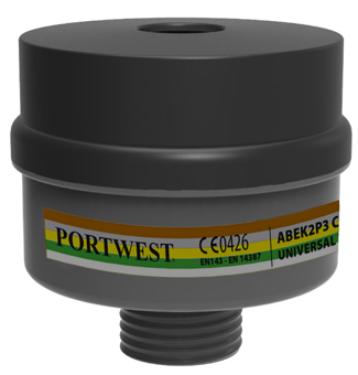 picture of Portwest P976 - ABEK2P3 Combination Filter Universal Thread - [PW-P976BKR]