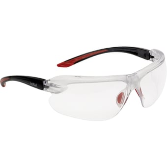 Picture of Bolle Iri-s Black/Red Clear PC Safety Spectacles With Reading Area - BO-IRIDPSI