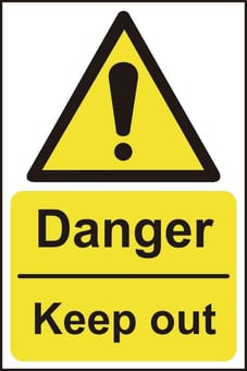 Picture of Spectrum Danger Keep Out - SAV 200 x 300mm - SCXO-CI-11227
