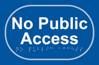 Picture of  No public access - Taktyle (225 x 150mm)  - SCXO-CI-TK0401WHBL