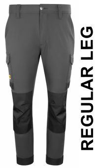 picture of JCB Workwear Mens 4-way Stretch Trousers - Dark Shadow - Regular Leg - BE-JCB022DSR