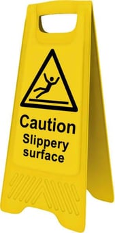 picture of Spectrum Heavy Duty A-Board – Caution Slippery Surface - SCXO-CI-4704