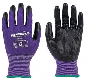picture of Supreme TTF Smooth Nitrile Coated Palm Gloves - Pair - HT-103-BLB