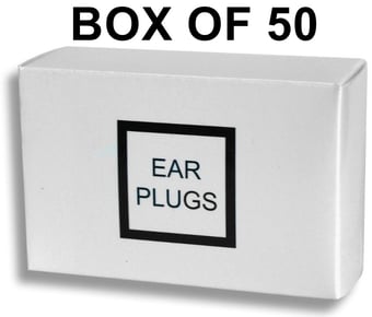 picture of Black & White Ear Plugs - Box of 50 - [MCS-GCPLUS]