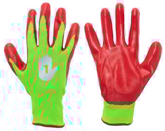 picture of Stop N' Go GO-N 1 Smooth Nitrile Palm Coated Handling Gloves - Pair - PT-40182