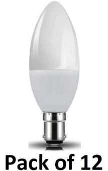 picture of Power Plus - 4.5W - B15 Energy Saving Candle Bulb LED - 350 Lumens - 3000k Warm White - Pack of 12 - [PU-3411]