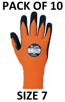 picture of TraffiGlove LXT Technology High Performing 15gg Gloves - Size 7 - Pack of 10 - TS-TG3240-07X10 - (AMZPK2)