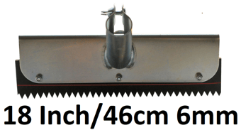 picture of Dub'l-lif Serrated Notched Squeegee Black - 18 Inch/46cm 6mm - [DBL-SNSBK6] - (LP)