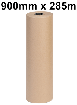 picture of Slingsby Eco Friendly Ribbed Kraft Paper Rolls - 900mm x 285m - [SLB-415374] - (LP)