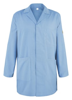 picture of Eurostat ESD Anti-Static Lab Coat - Blue - ERS-51-100-28 - (LP)