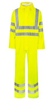 picture of Lyngsoe Flame Retardant Hi-Viz Rain Coverall Yellow - LS-FR-LR57-53