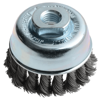 picture of Lessmann Knot Cup Brush 65mm M14 x 2.0 - 0.50 Steel Wire - [TB-LES482217]