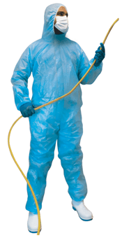 Picture of Chemsplash Aqua Repel Water Repellent Coverall - Blue - BG-2619